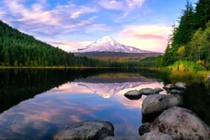 Trillium Lake’s serenity welcomes Mt. Hood