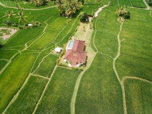 House on Agricultural Field